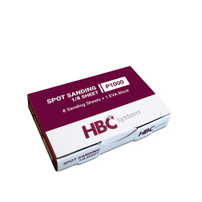 Spot sanding 1/8 sheet - 1000 grit