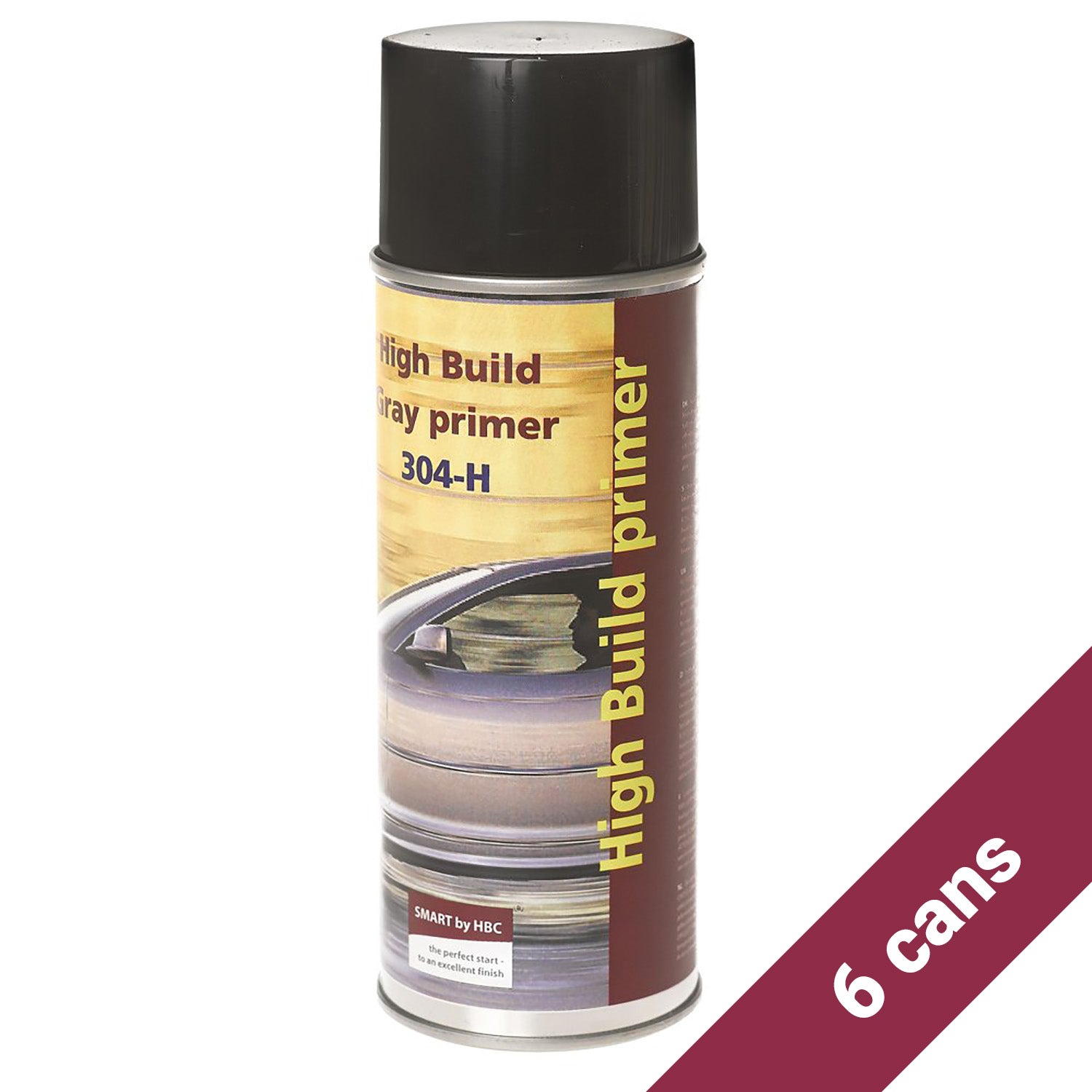 Carpaint Primer HIGH BUILD Aerosol - 6 pcs