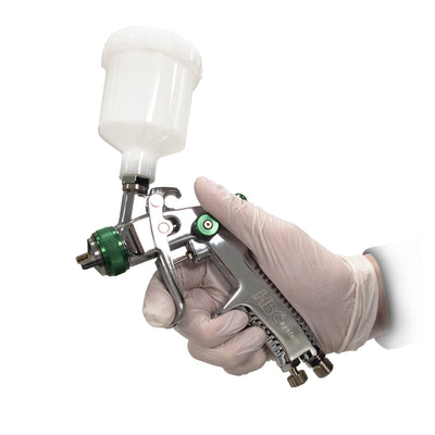 Paint gun - Metallic spray gun with plastic cup