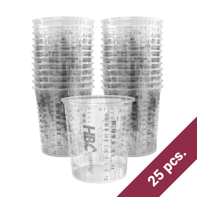 Mixing plastic cup (without lid) 650 ml - 25 pcs